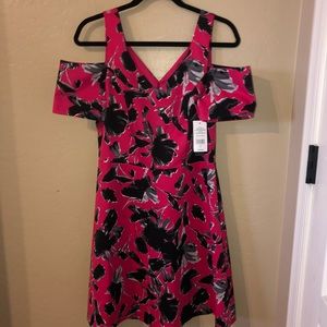 Isaac Mizrahi Pink Cold Shoulder Dress